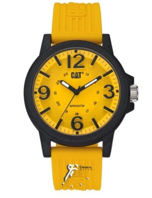 ساعت زرد رنگ مردانه کاترپیلار